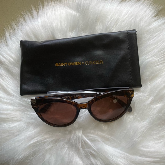 New Saint Owen x Curateur WYLDE Tortoise Shell Sunglasses - Picture 4 of 15
